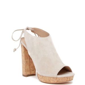 Yanna Platform Back Lace Heeled Sandal